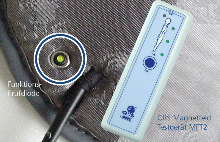 QRS Magnetfeldtherapie Testgerät MFT2